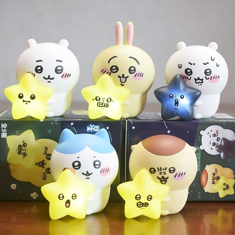 Lighting Decoration Ideas - Parlayan Yıldız Gece Lambası Kawaii Hachiware