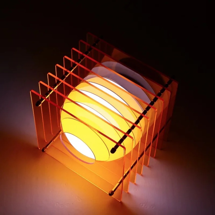 Lighting Decoration Ideas - DIY Ay Lambası Akrilik Bin Katmanlı